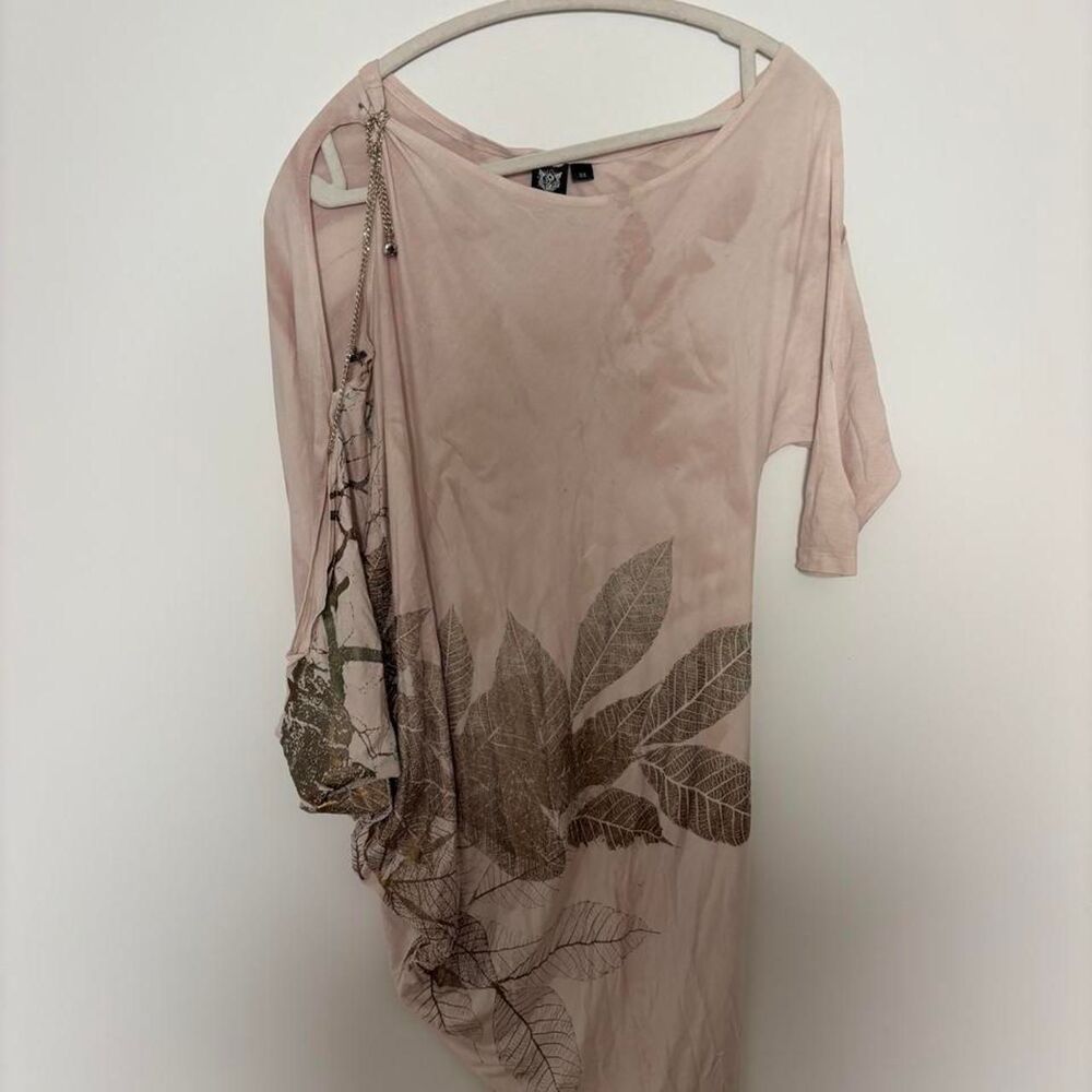 Unbranded Women's Pink and Tan Dress